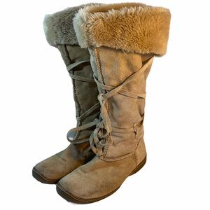 Nomi Kimmie Camel suede boots